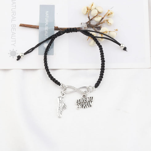 Runners Jewelry Set for Marathon Lovers Bracelet  Earrings